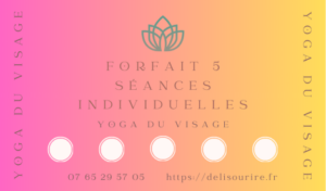 Forfait 5 séances individuelles yoga du visage