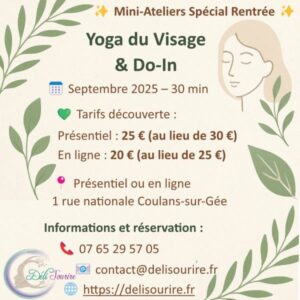 Mini-Ateliers yoga du visage spéciale rentrée